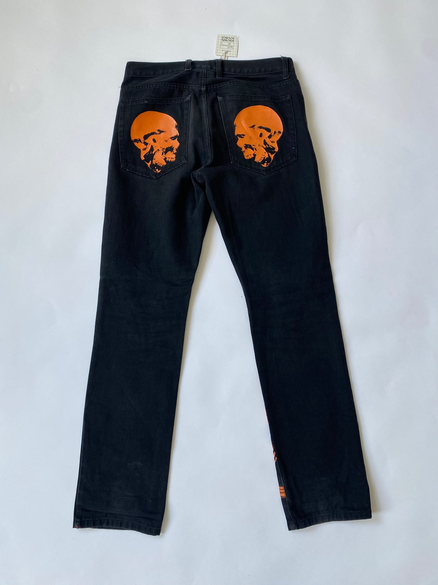 By Silk Skull Print Jeans