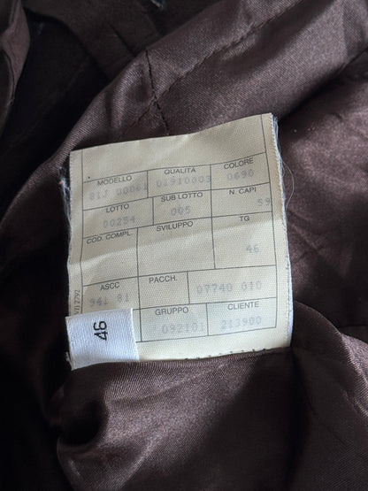 Emporio Armani Collarless Suede Jacket