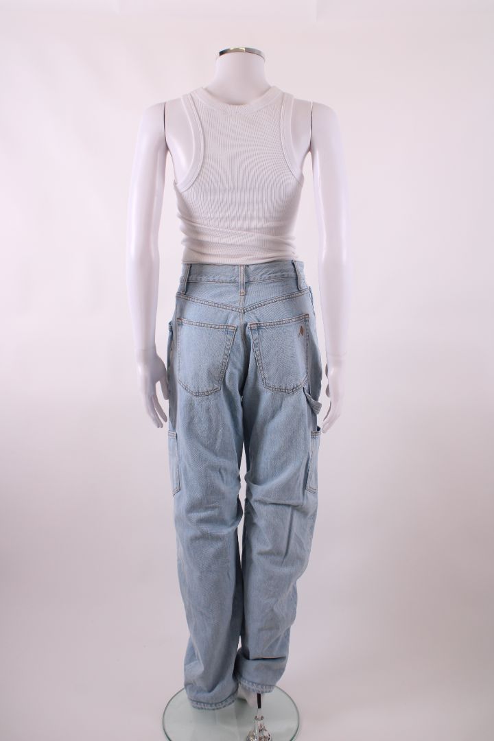 The Attico Light Wash Cargo Jeans Blue 25 | O/S, Blue
