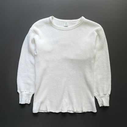 Vintage Sub Zero-Master White 70s/80s Waffle Thermal Jumper | Large, White