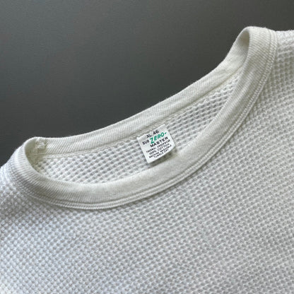 Vintage Sub Zero-Master White 70s/80s Waffle Thermal Jumper | Large, White