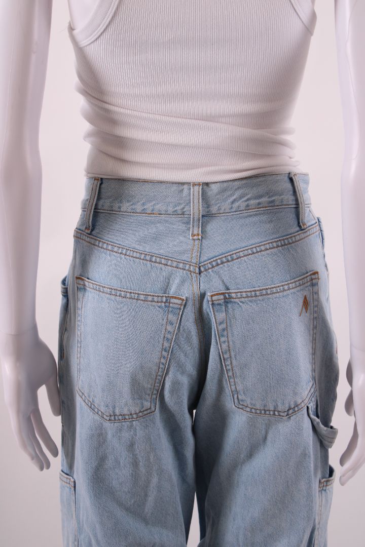 The Attico Light Wash Cargo Jeans Blue 25 | O/S, Blue