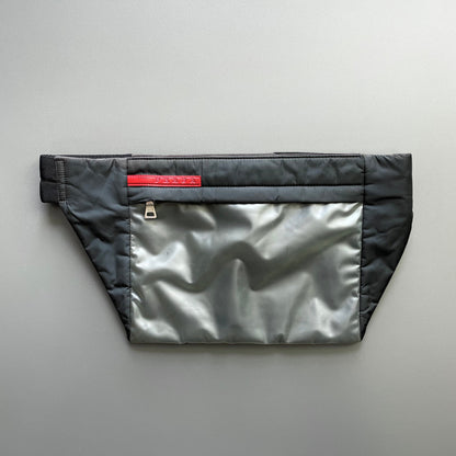 Prada Sport Black SS99 Runway Translucent 3M Pouch Bag | One-Size, Black