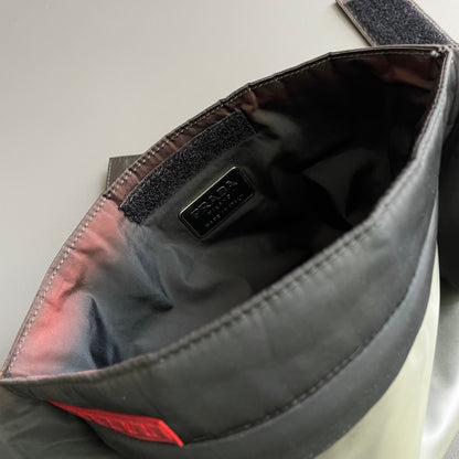 Prada Sport Black SS99 Runway Translucent 3M Pouch Bag | One-Size, Black