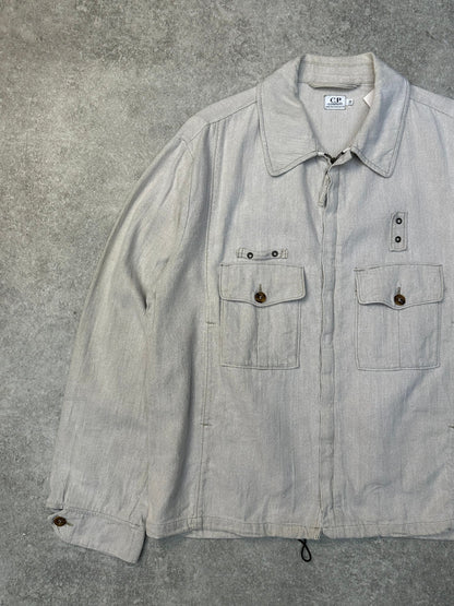 A/W 1984 C.P. Company Linen Blended Pocket Detail Work Jacket