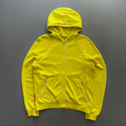 Prada Sport Yellow 2007 Nylon Hood Hoodie | Large, Yellow