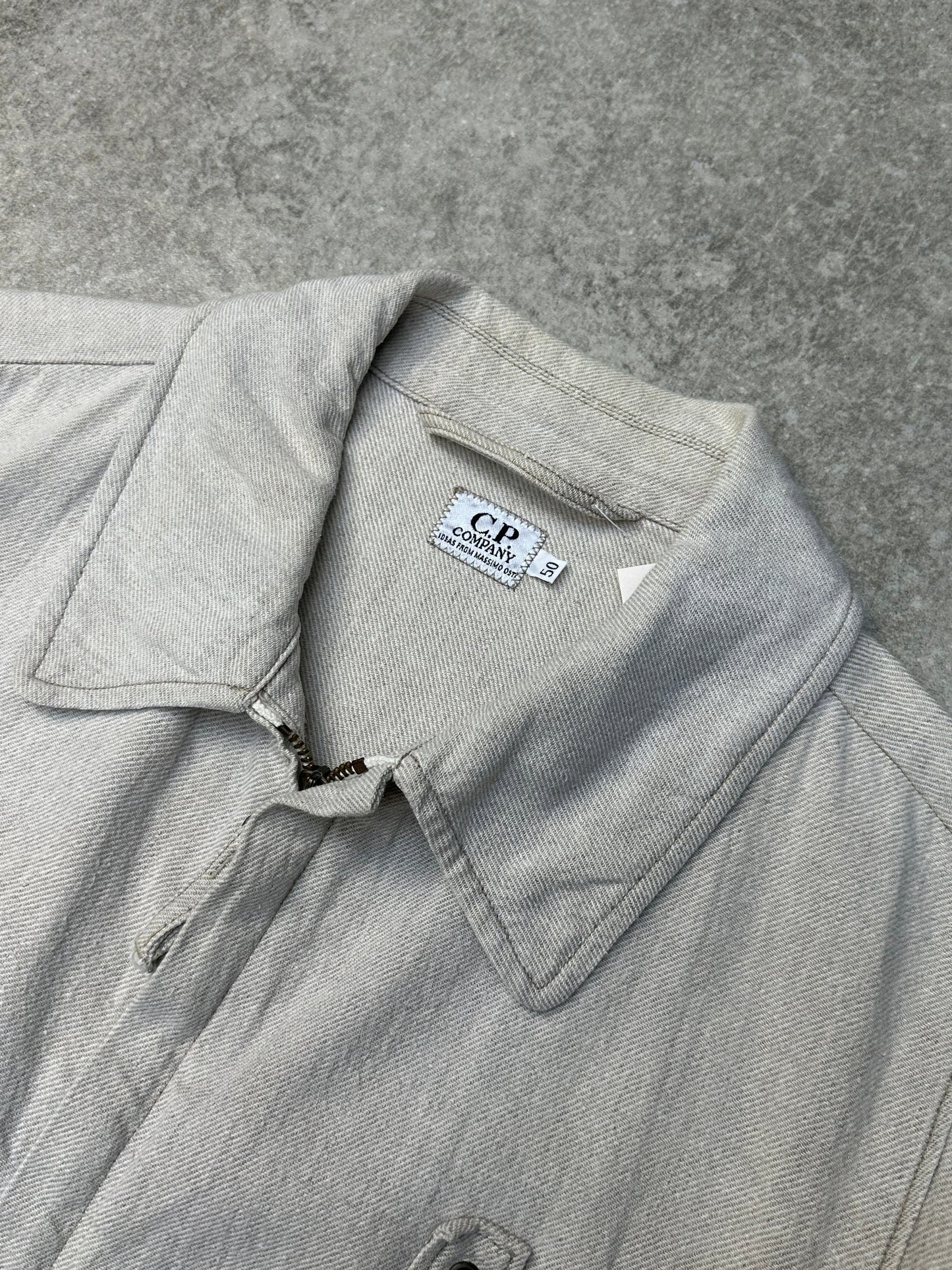 A/W 1984 C.P. Company Linen Blended Pocket Detail Work Jacket