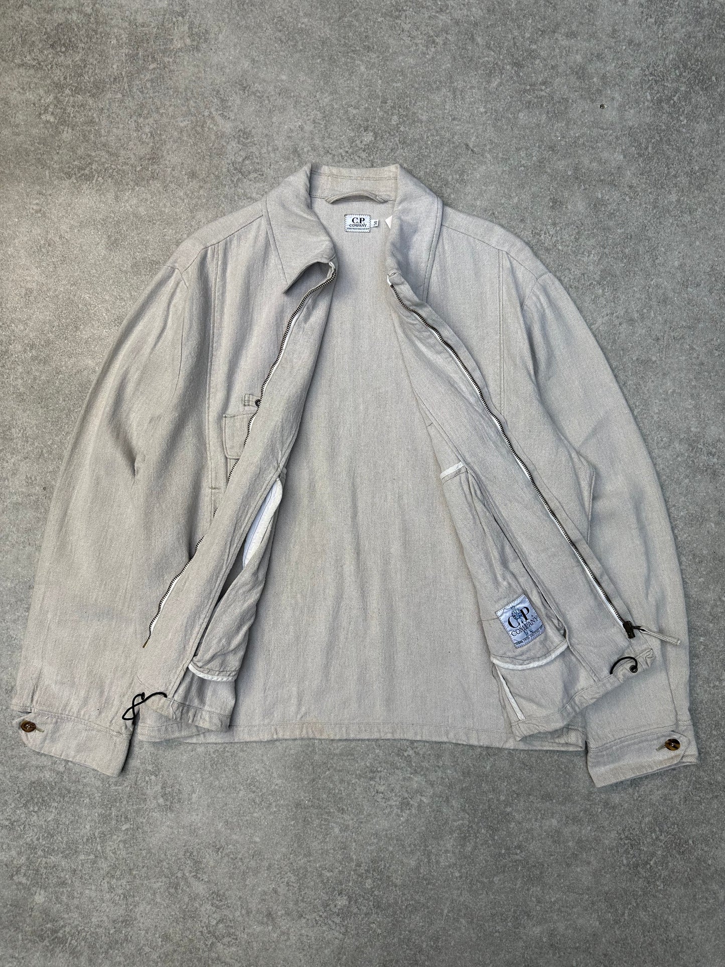 A/W 1984 C.P. Company Linen Blended Pocket Detail Work Jacket