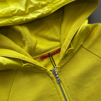 Prada Sport Yellow 2007 Nylon Hood Hoodie | Large, Yellow