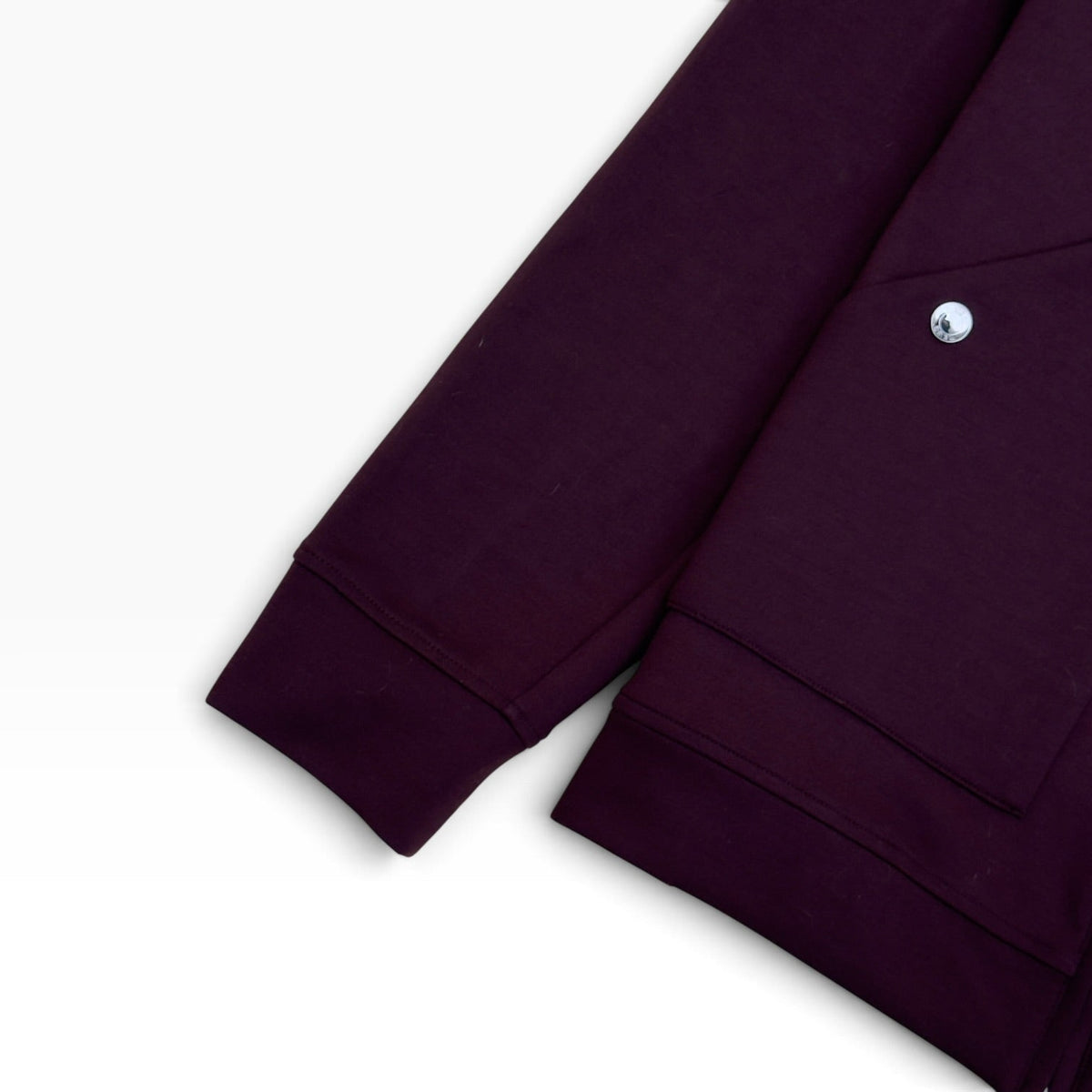 REISS NEWLAND INTERLOCK ZIP JACKET BURGUNDY XL | XL, Burgundy