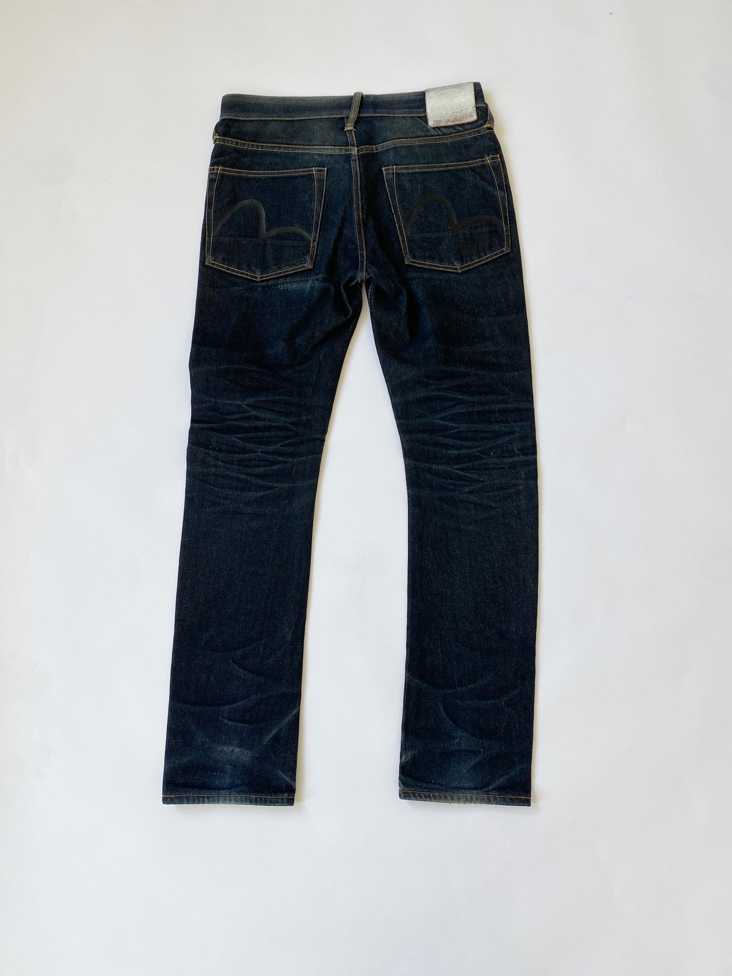 Evisu Daicock Jeans in Blue and Black