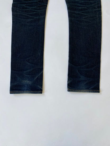 Evisu Daicock Jeans in Blue and Black