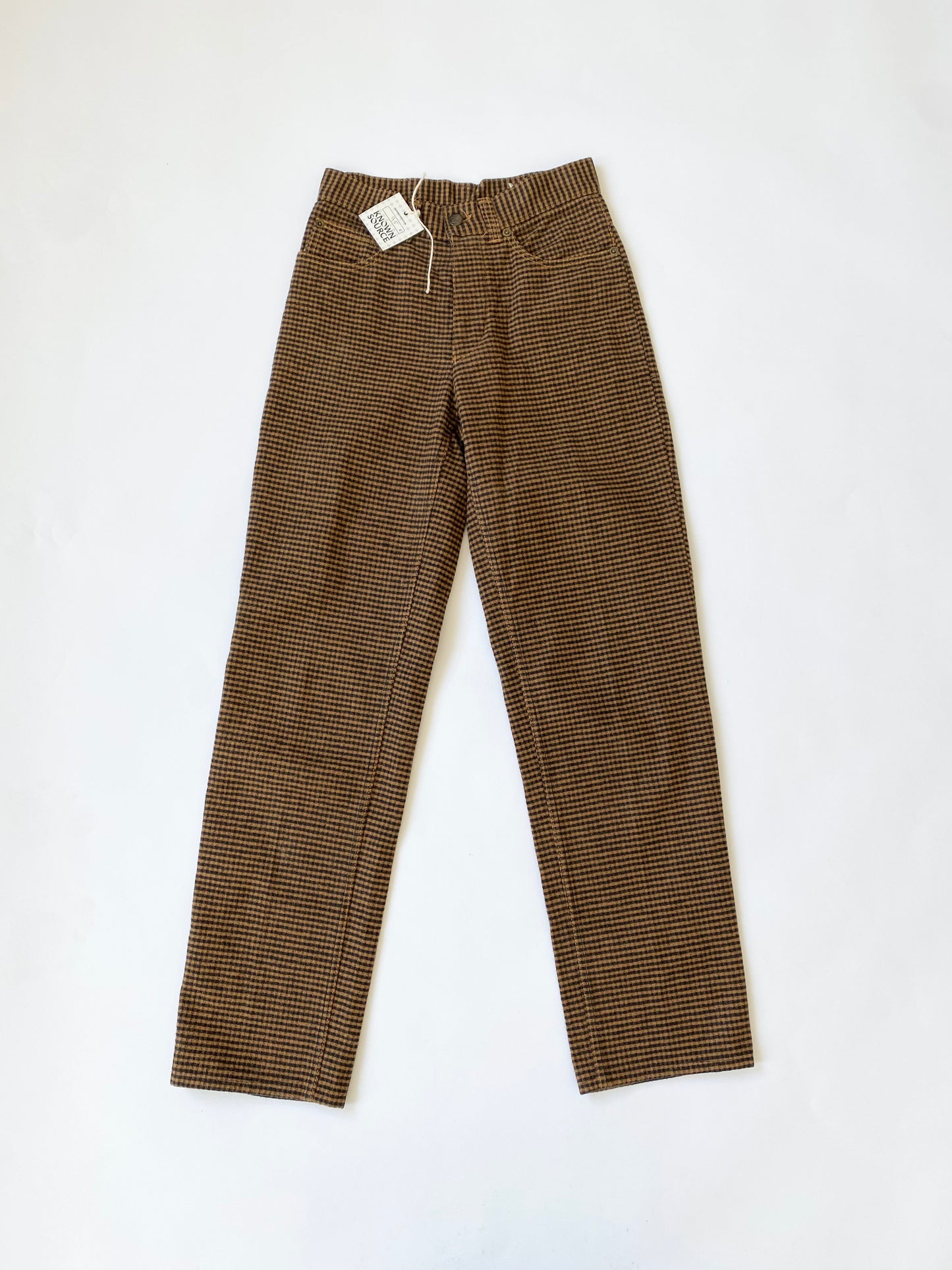 Fiorucci High Waisted Checkered Trousers