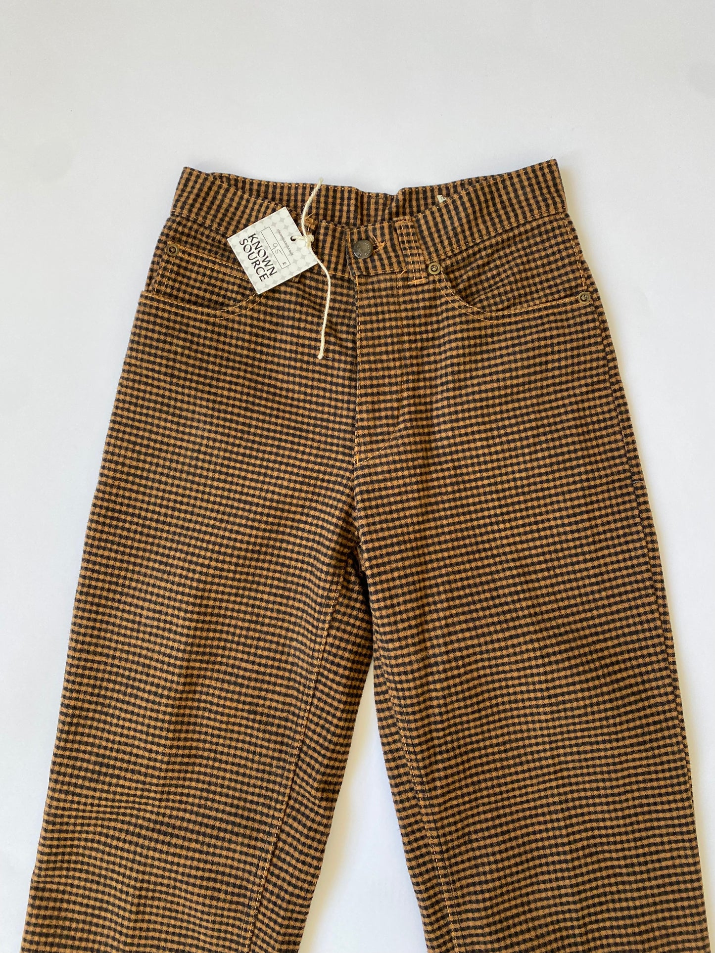 Fiorucci High Waisted Checkered Trousers