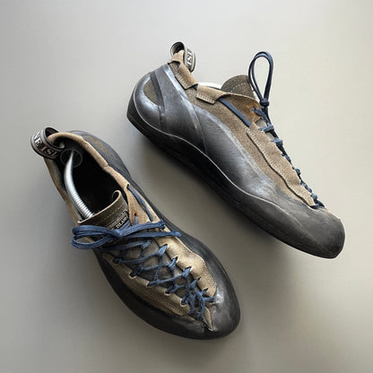 Stone Island X La Sportiva Brown & Navy 00s Suede Climbing Shoes | LARGE, Multicoloured