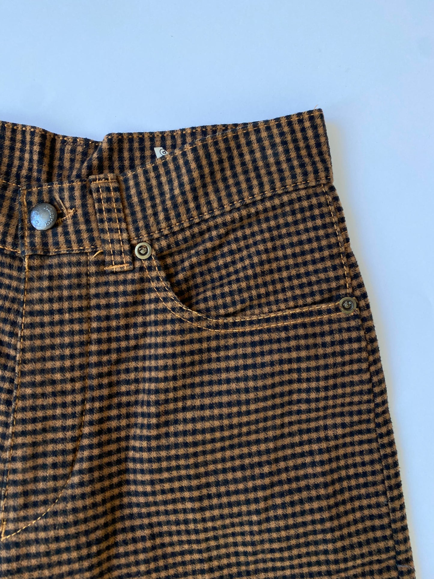 Fiorucci High Waisted Checkered Trousers