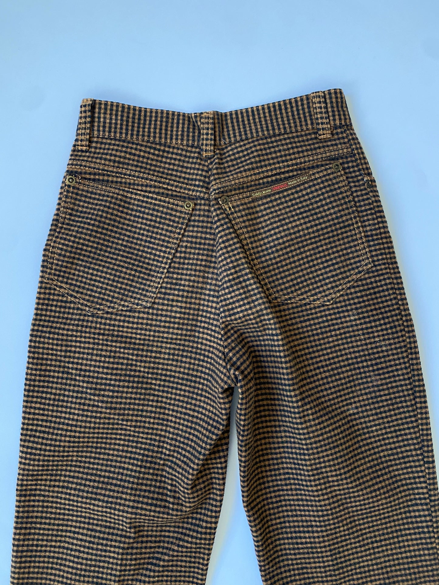 Fiorucci High Waisted Checkered Trousers