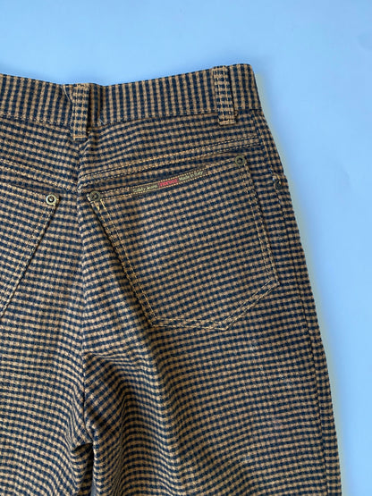 Fiorucci High Waisted Checkered Trousers