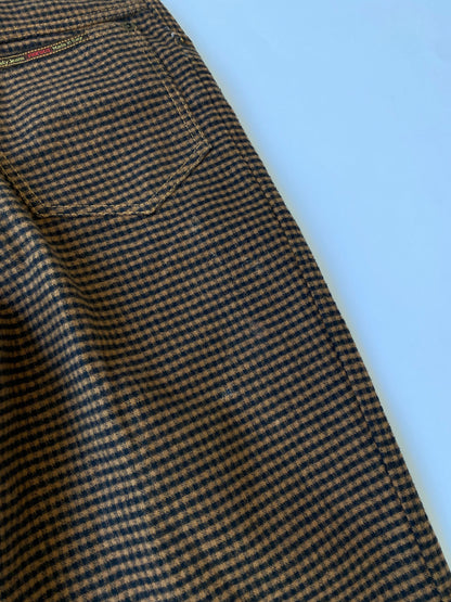 Fiorucci High Waisted Checkered Trousers