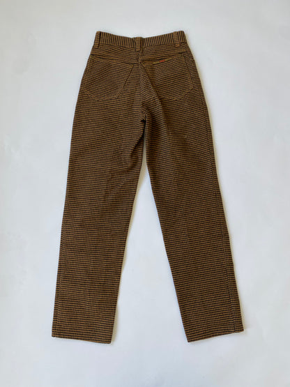 Fiorucci High Waisted Checkered Trousers