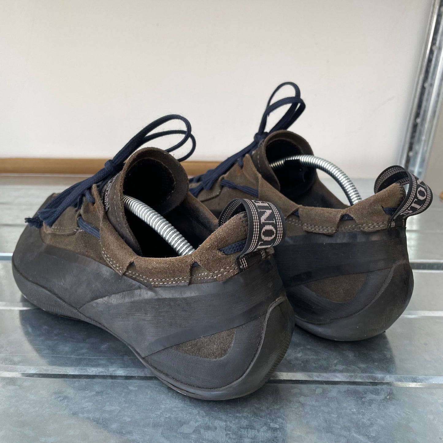 Stone Island X La Sportiva Brown & Navy 00s Suede Climbing Shoes | LARGE, Multicoloured
