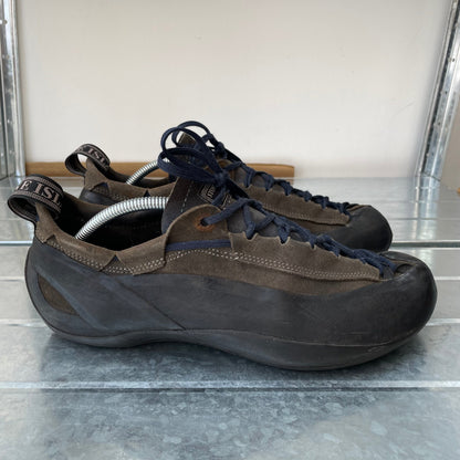 Stone Island X La Sportiva Brown & Navy 00s Suede Climbing Shoes | LARGE, Multicoloured