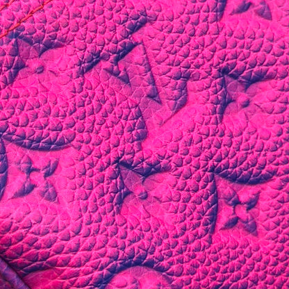 LOUIS VUITTON KEEPALL BANDOULIÈRE TAURILLON ILLUSION BAG PINK / BLUE 50B | O/S, Blue