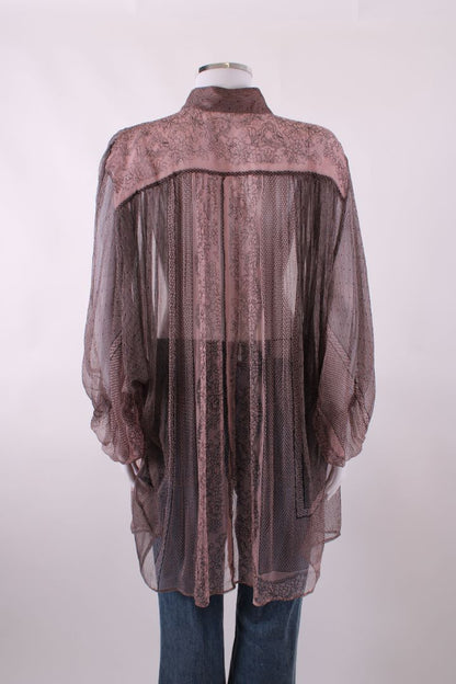 Mes Demoiselles See through print shirt dress lilac purple S | Small, Purple