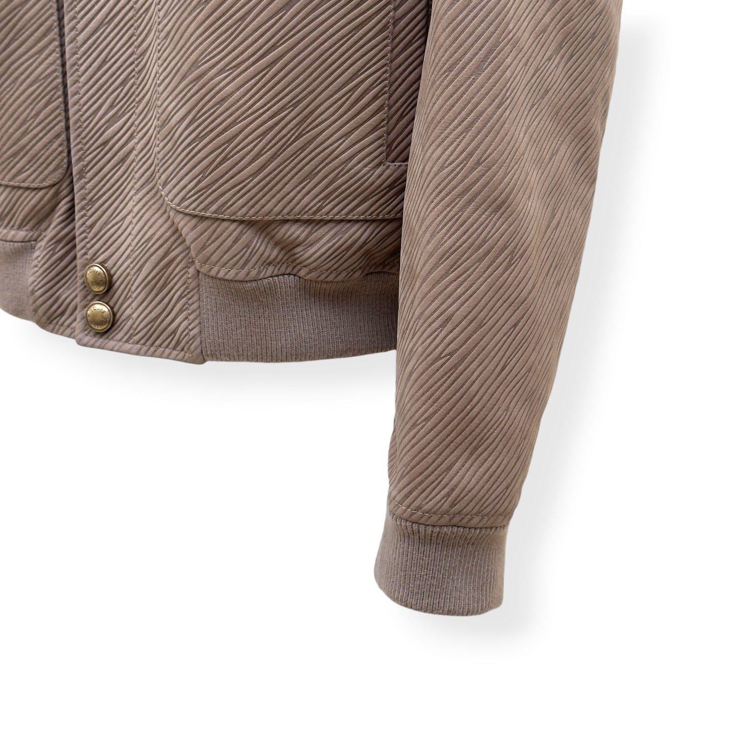 LOUIS VUITTON EPI LEATHER BOMBER JACKET MOCHA BROWN 54 / XL | XL, Brown
