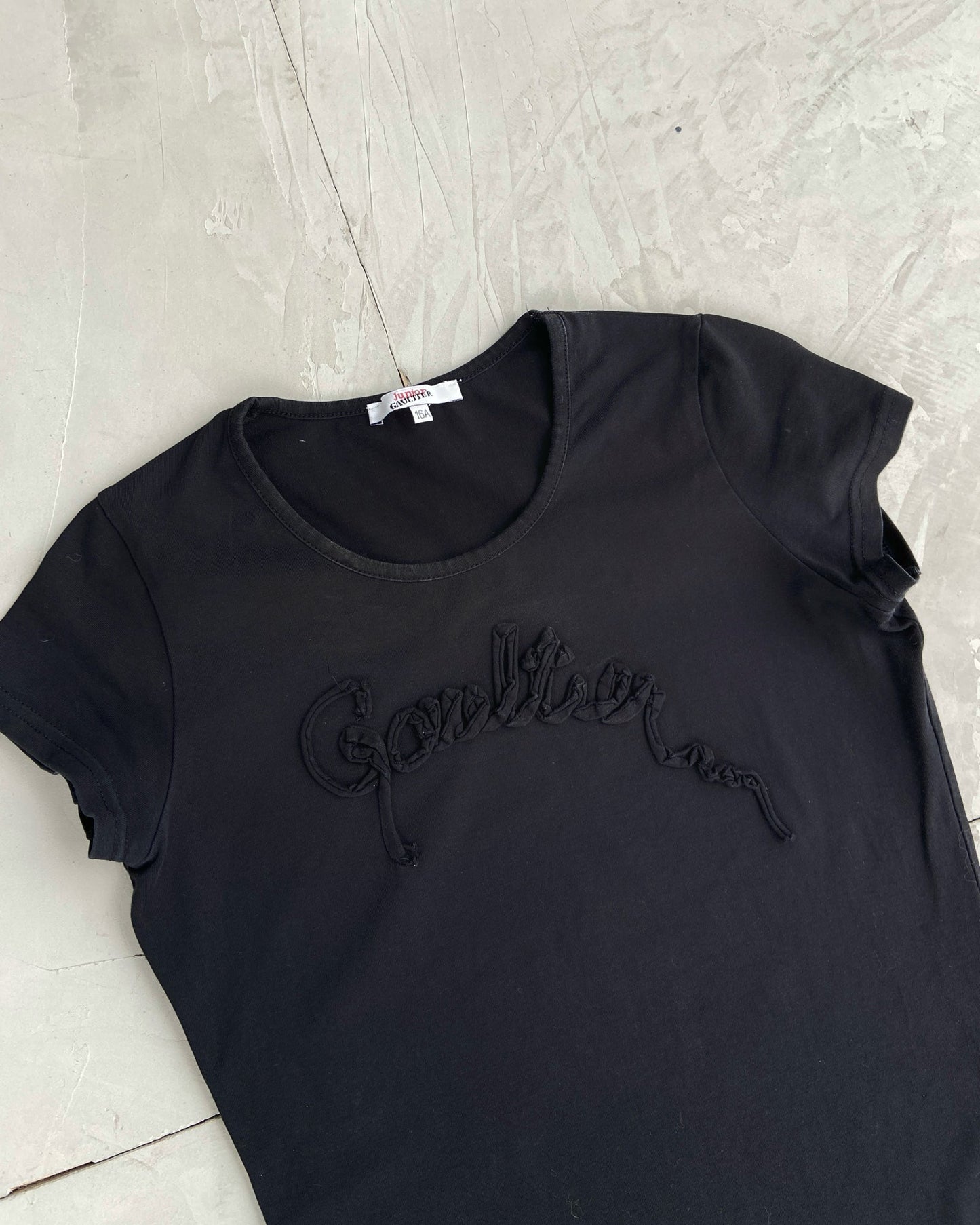 JUNIOR GAULTIER 2000'S BABY TEE TOP - S