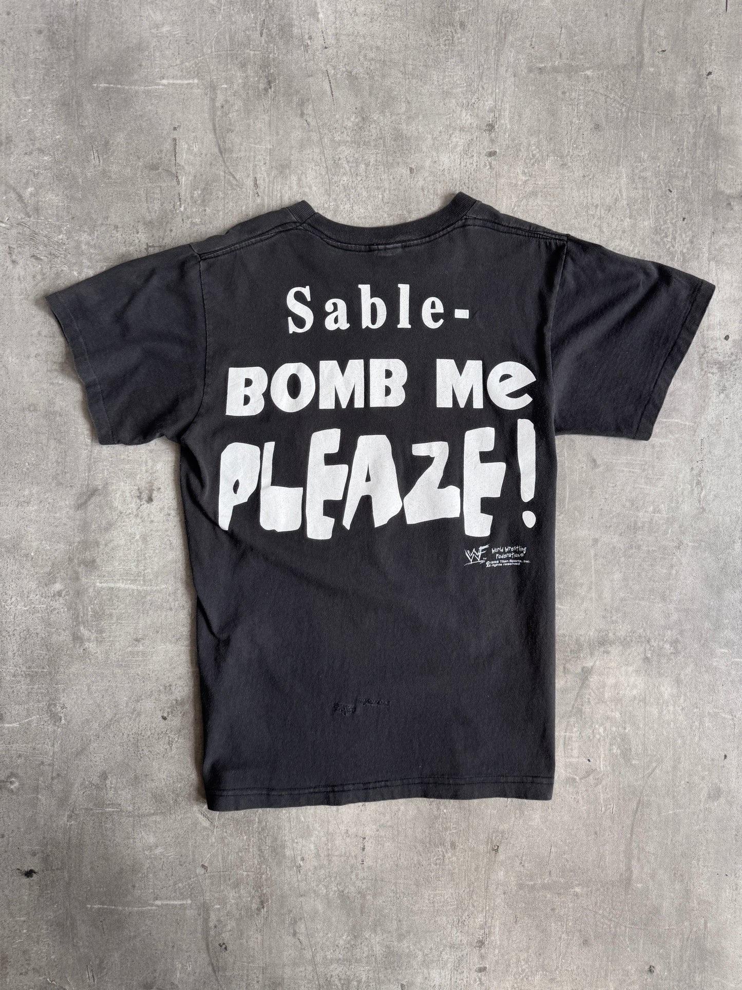 1995 W.W.F Sable "Bomb Me Pleaze" Single Stitch Graphic Tee