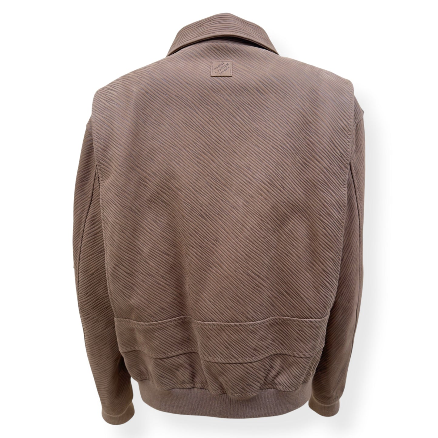 LOUIS VUITTON EPI LEATHER BOMBER JACKET MOCHA BROWN 54 / XL | XL, Brown