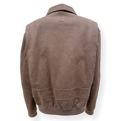 LOUIS VUITTON EPI LEATHER BOMBER JACKET MOCHA BROWN 54 / XL | XL, Brown