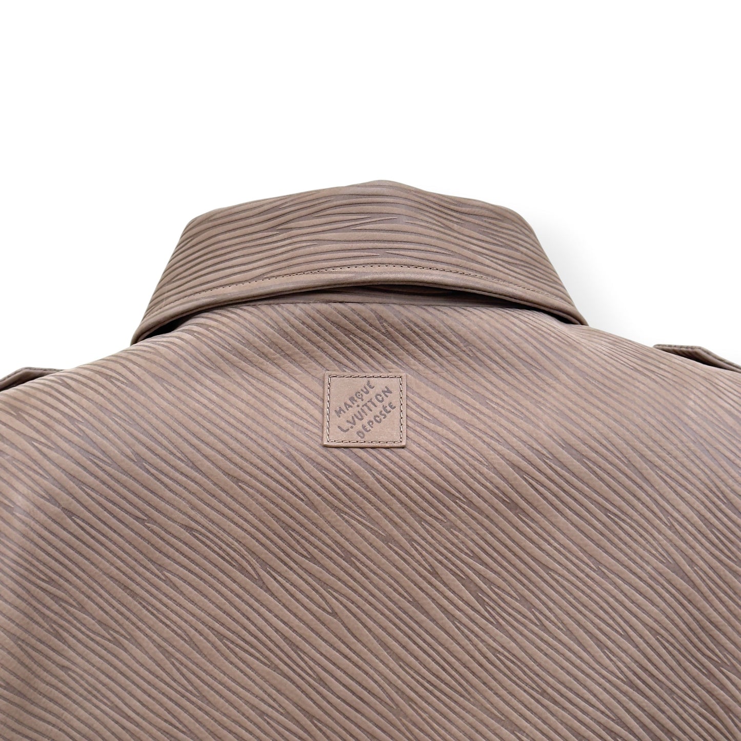 LOUIS VUITTON EPI LEATHER BOMBER JACKET MOCHA BROWN 54 / XL | XL, Brown