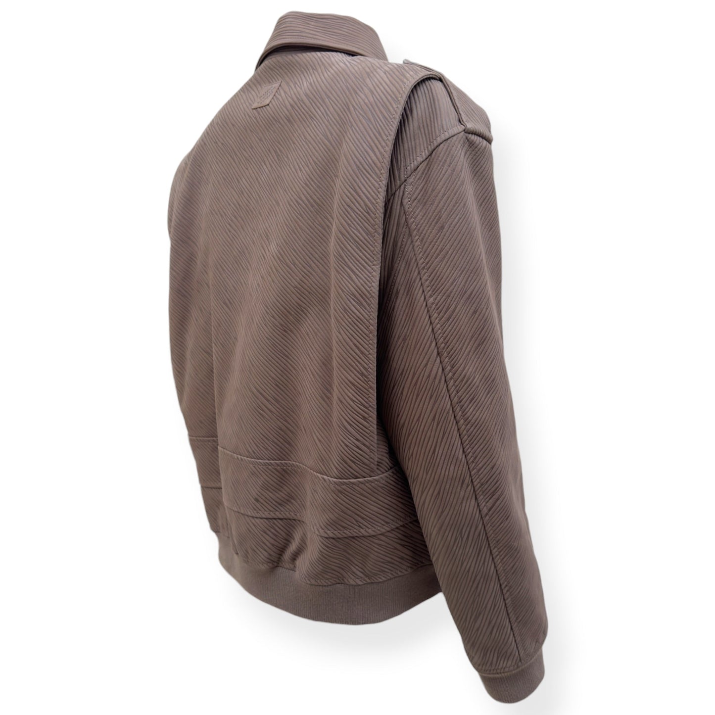 LOUIS VUITTON EPI LEATHER BOMBER JACKET MOCHA BROWN 54 / XL | XL, Brown
