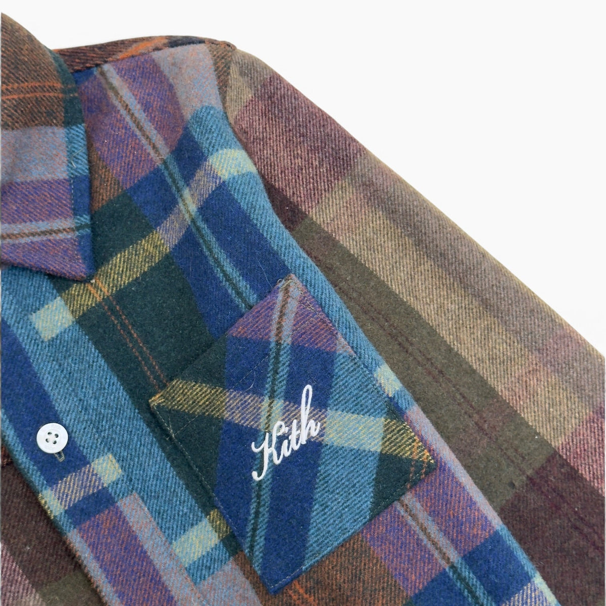 KITH KIDS PATCHWORK PLAID FLANNEL SHIRT MULTICLOURED 8/9Y | 8-9 years, Red