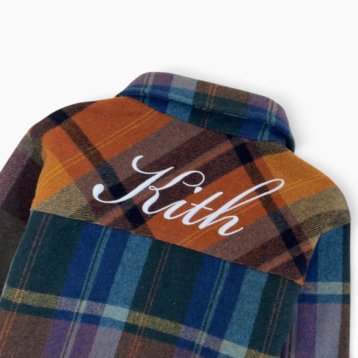 KITH KIDS PATCHWORK PLAID FLANNEL SHIRT MULTICLOURED 8/9Y | 8-9 years, Red
