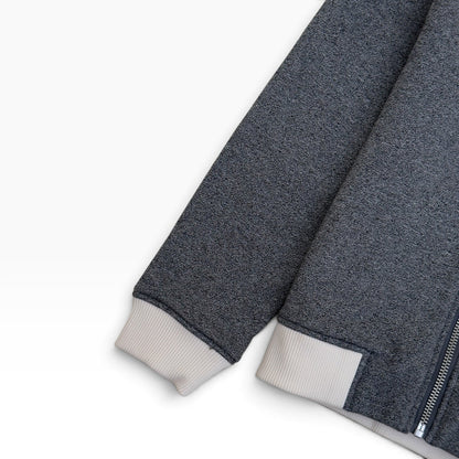 BURBERRY ZIP-UP HOODIE GREY / WHITE 8Y | 8, Grey