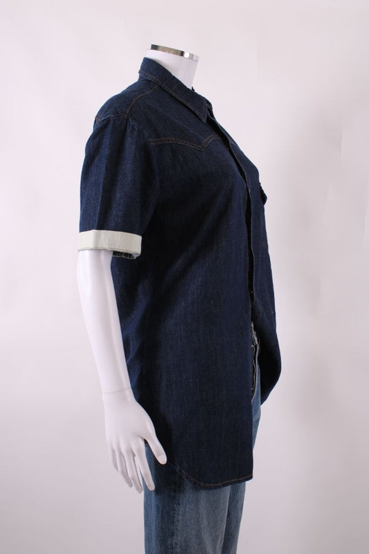 McQ Dress short sleeve Navy Denim S | Small, Navy