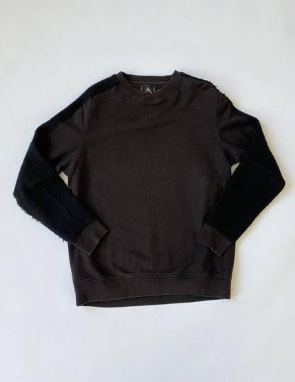 Maharishi Fleece Detailing Sweatshirt in Black.