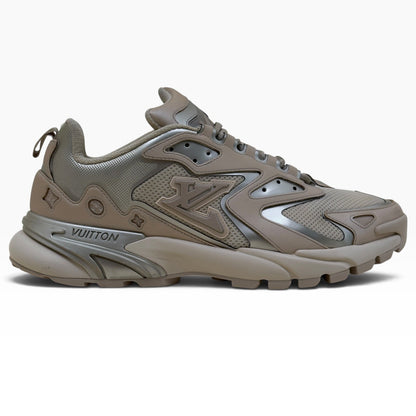 LOUIS VUITTON LV RUNNER TATIC TRAINERS BEIGE SILVER UK8 | UK 8, Beige
