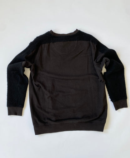 Maharishi Fleece Detailing Sweatshirt in Black.