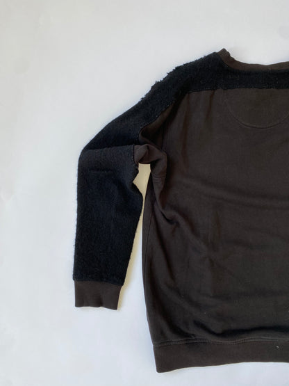 Maharishi Fleece Detailing Sweatshirt in Black.