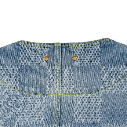 LOUIS VUITTON DAMIER DENIM 3D CHIC JACKET INDIGO BLUE 54 / XL | XL, Blue