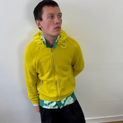 Prada Sport Yellow 2007 Nylon Hood Hoodie | Large, Yellow
