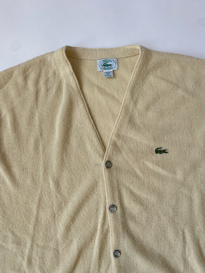 90’s Lacoste Izod Cardigan in Beige