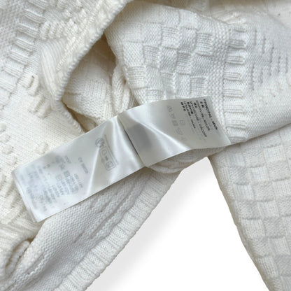 LOUIS VUITTON DAMIER POLO SWEATER WHITE XL | XL, White