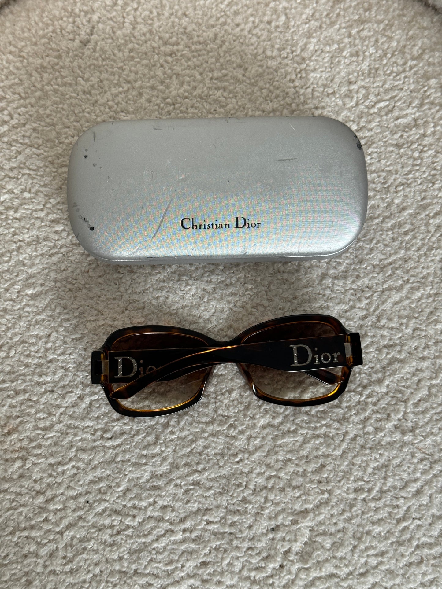 2000s Christian Dior Tortoise Oversized Sunglasses | O/S, Brown