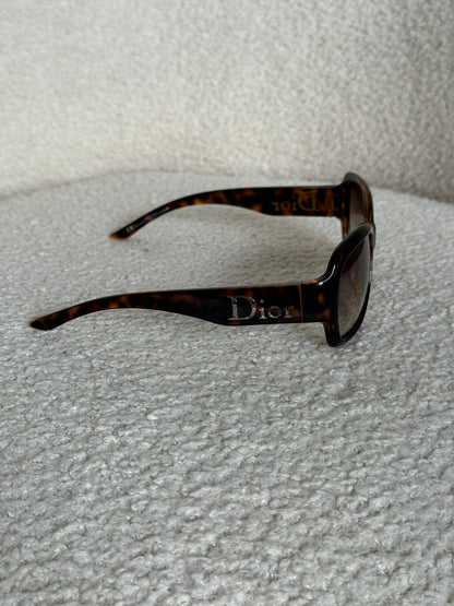 2000s Christian Dior Tortoise Oversized Sunglasses | O/S, Brown