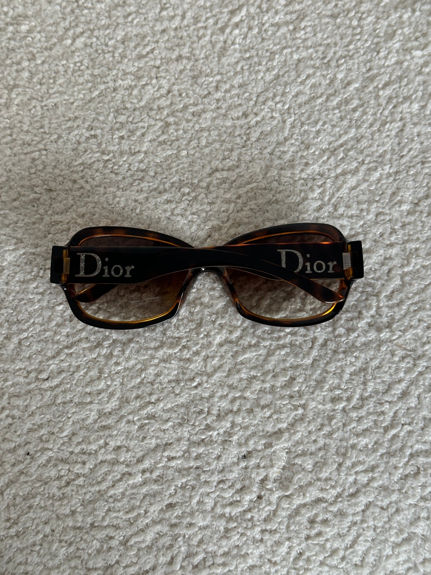 2000s Christian Dior Tortoise Oversized Sunglasses | O/S, Brown